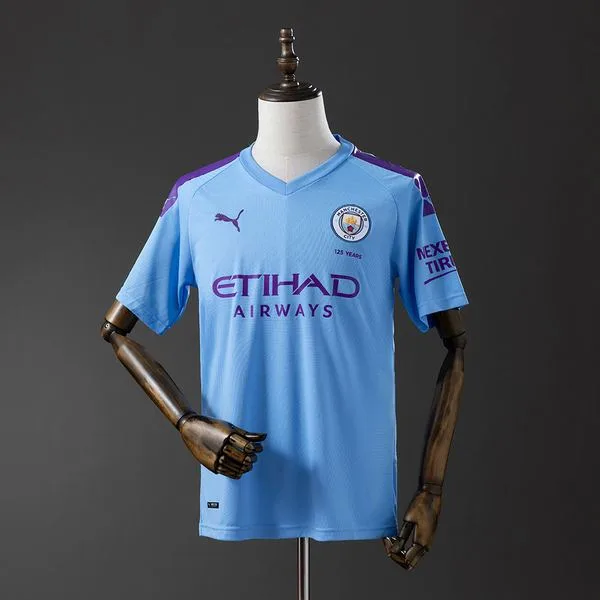 Camiseta de fútbol Manchester City 2019/20 LOCAL MANGA CORTA VERSION FAN